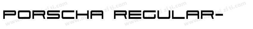 Porscha Regular字体转换